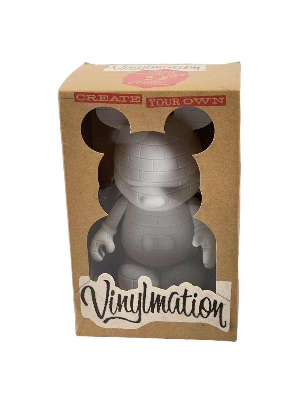 Disney Vinylmation Create Your Own Blank White Brick Mickey Mouse 9" Figurine